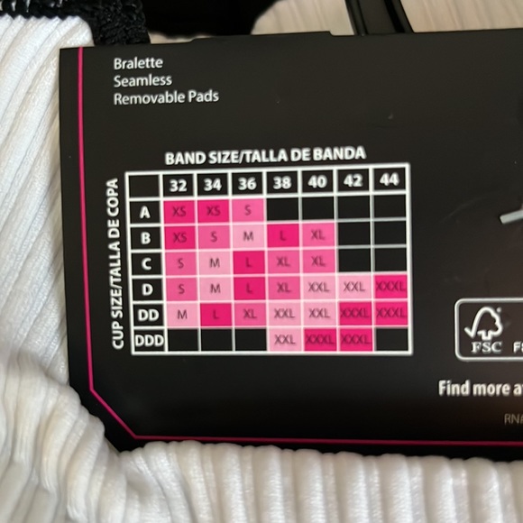 Juniors' Seamless Retro Plunge Bralette / Crop Size XXXL - Picture 8 of 9